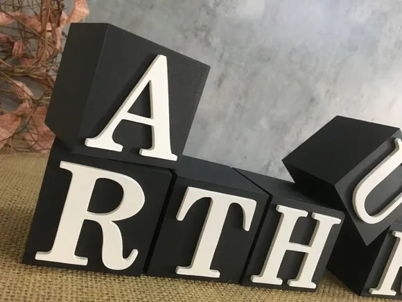 Cubos Decorativos com Nome 6x6cm