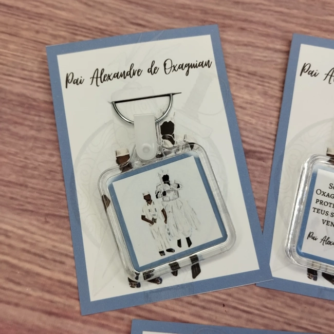 25 Unidades - Chaveiro Personalizado Oxaguian - Oxalufan
