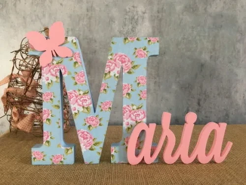 Jardim Encantado - Nomes Personalizados - Tecido