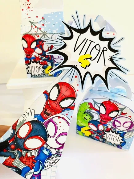 Kit 60 Lembrancinhas Homem Aranha