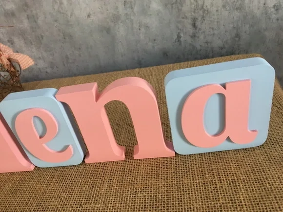 Letras de mdf Blocos Estrela