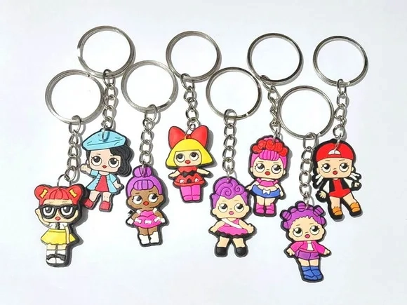 Chaveiro Lol 3,5cm Emborrachado Pacote com 8 Unidades