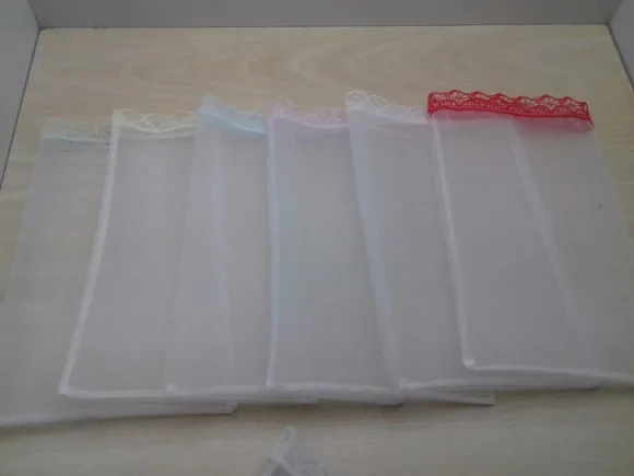 Saquinhos Organza Tunil com Renda 15x 25 - Pacote C/80 Unids