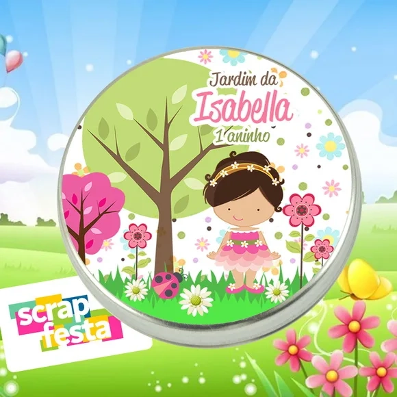 Latinhas Personalizadas Jardim Encantado