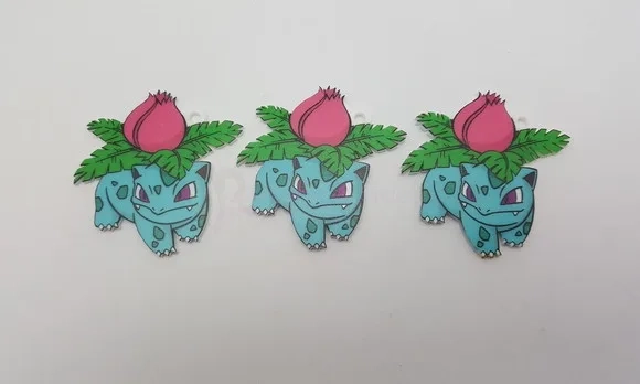 Pingente Pokémon Ivysaur em Acrílico UV