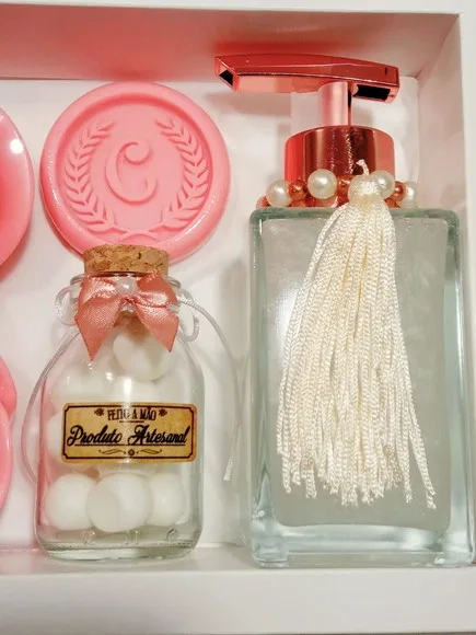 Presente Personalizado, Sabonete Líquido Luxo com Sabonetes