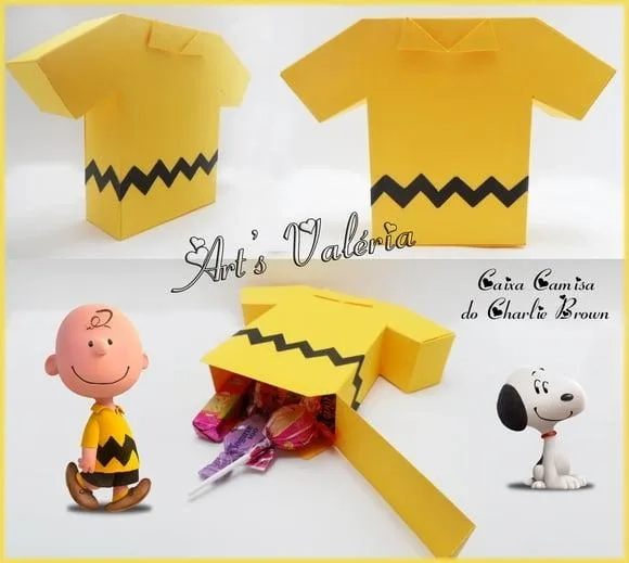 Caixinha Camisa do Charlie Brown