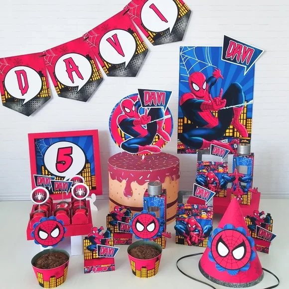 Kit 30 Lembrancinhas Homem Aranha
