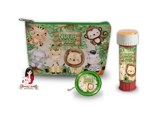 Necessaire com Ioiô e Bolhas de Sabão Safari