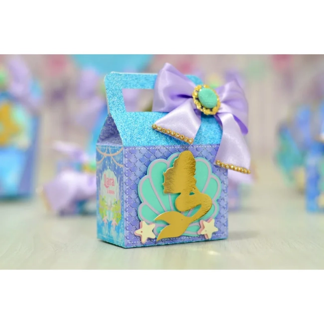 Kit Lembrancinhas Sereia Dourada