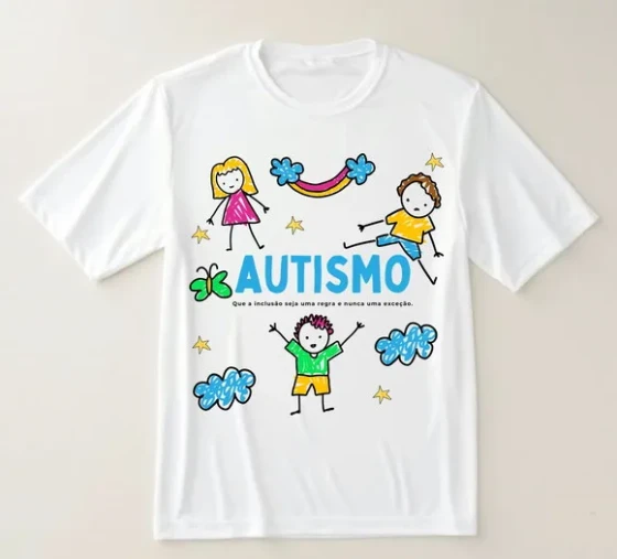 Camiseta Autismo Inclusão Não É Exceção