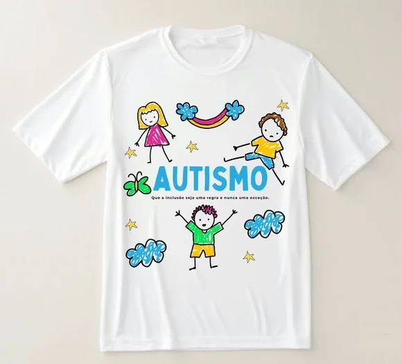 Camiseta Autismo Inclusão Não É Exceção