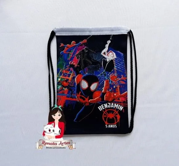 Mochila de Tecido Personalizada Aranhaverso