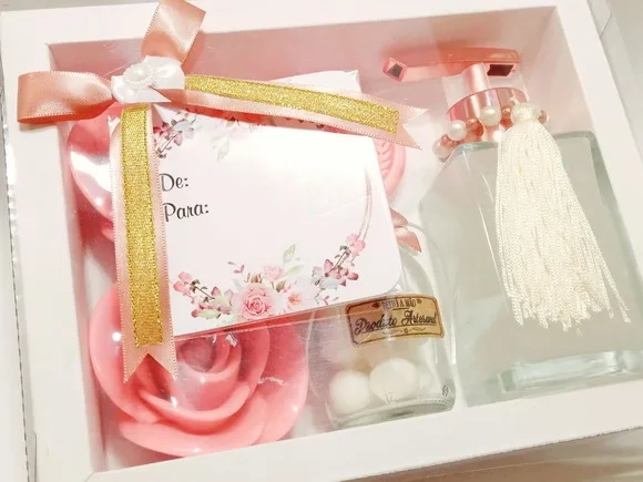 Presente Personalizado, Sabonete Líquido Luxo com Sabonetes