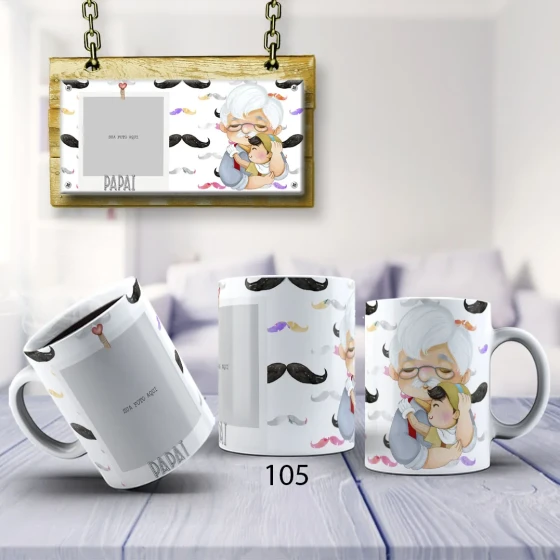 Caneca de Porcelana Personalizada dia dos Pais-Presente Exlusivo