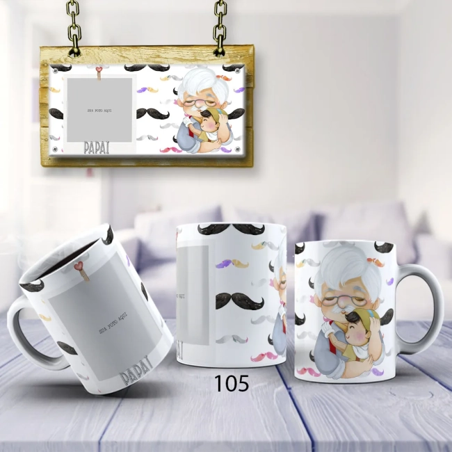 Caneca de Porcelana Personalizada dia dos Pais-Presente Exlusivo