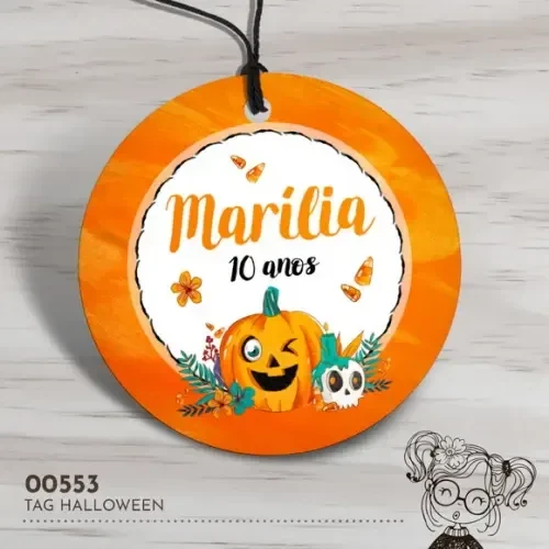 Tag Redonda Halloween - 00553