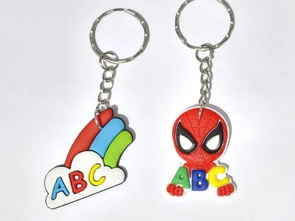 Chaveiro Homem Aranha Escola Emborrachado Pacote C/6 Unidade