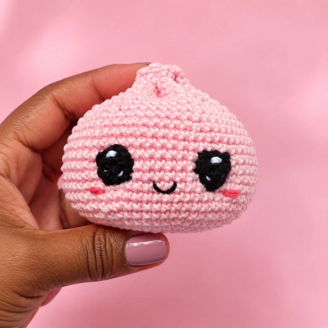 Dumpling Squish Amigurumi em Crochê | Com ou Sem Cesto