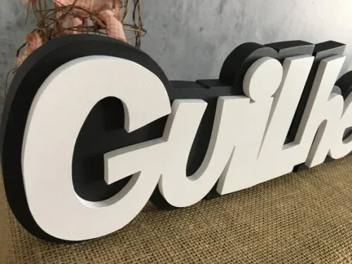Letras Decorativas Nomes Sobreposição