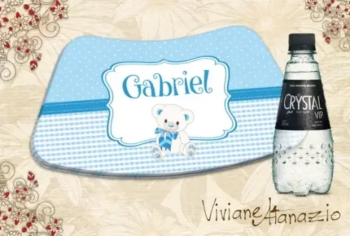 Rótulo Água Crystal Vip Ursinho - 00317