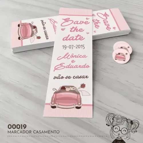Marcador de Livro Save The Date - 00019