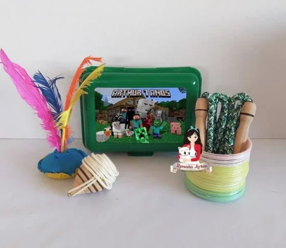 Maleta Baú Boa Infância Minecraft
