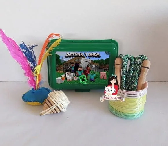 Maleta Baú Boa Infância Minecraft