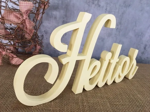 Letras Decorativas em mdf - Linha Cursiva
