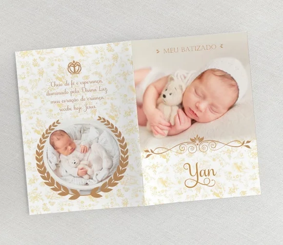 Lembrança Para Batizado Com Foto - Livrinho De Orações