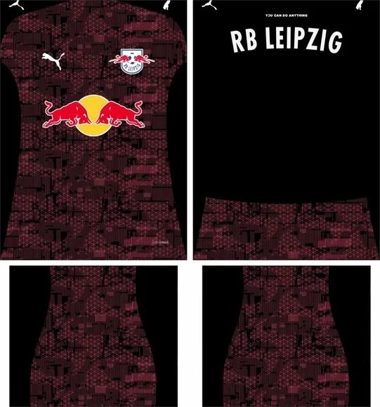 Arte Vetor Camisa Rb Leipzig Terceira 2025-2026