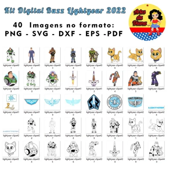 Kit Digital Buzz Lightyear 2022 - Cód.: 74