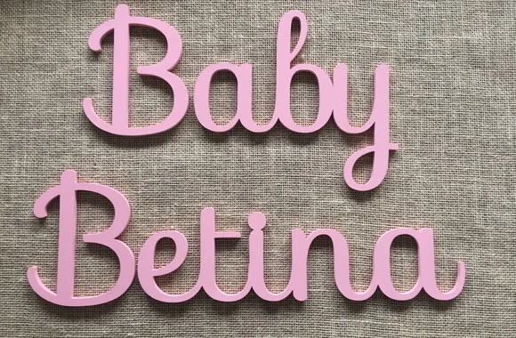 Letras Decorativas Nome De Parede