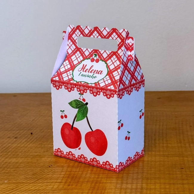 PEGUE E MONTE - Kit Festa CEREJINHA Decoração de Festa | Lembrancinhas | Aniversário | Personalizados