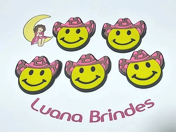 Aplique Smile Emborrachado Pacote com 6 Unidades