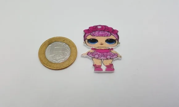Pingente LOL Sugar Queen em Acrílico UV de 4cm