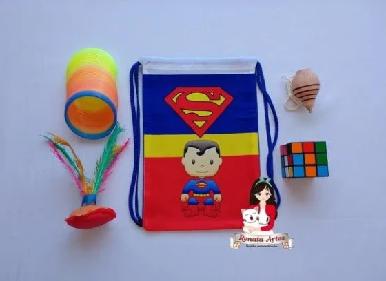 Mochila Brinquedos Retrô Tema Super Man