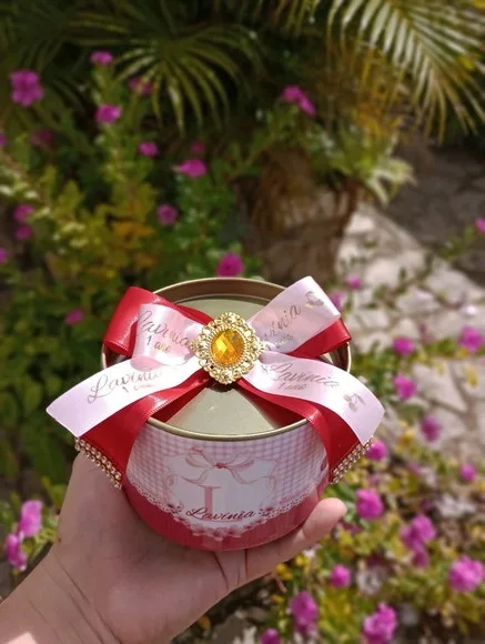 Tubolata Luxo Personalizada Festa Cerejinha Lembrancinhas
