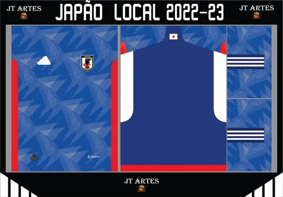 Vetor Da Camisa Japão 2022