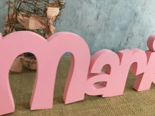 Letras de MDF -Nomes Linha CH