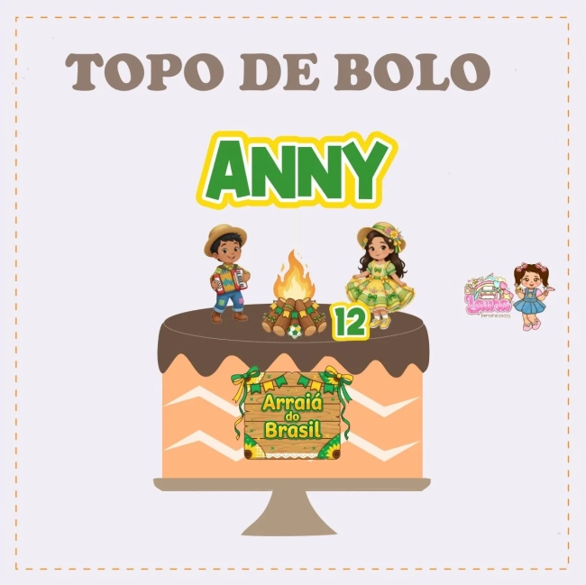 Kit Festa Só Um Bolinho ARRAIA DO BRASIL - Decoração de Festa