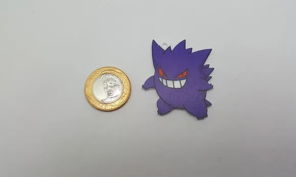Pingente Pokémon Gengar em Acrílico UV
