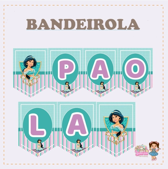 Kit Festa Só Um Bolinho JASMINE - Decoração de Festa