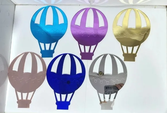 Enfeite de Porta Balão 15cm Acrílico Espelhado - 1 Unidades