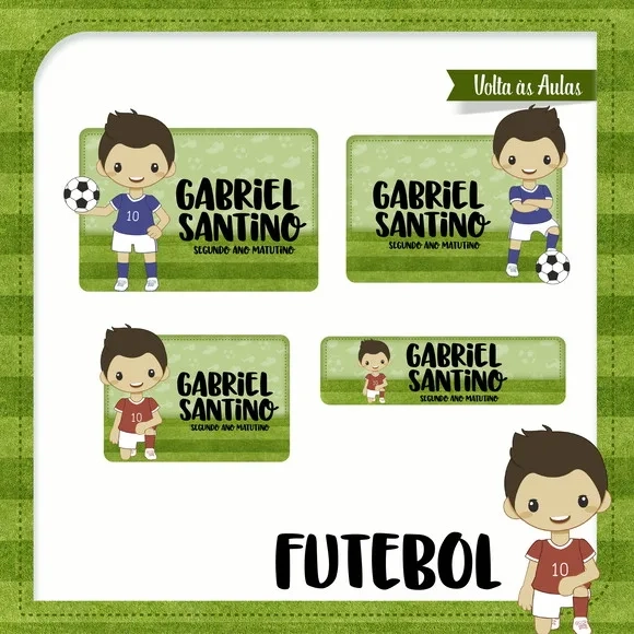 60 Etiquetas Futebol