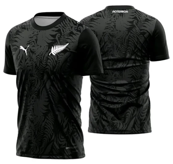 Arte Vetor Camisa Nova Zelanda Visita 2026