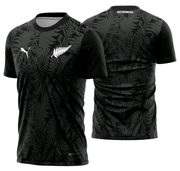 Arte Vetor Camisa Nova Zelanda Visita 2026