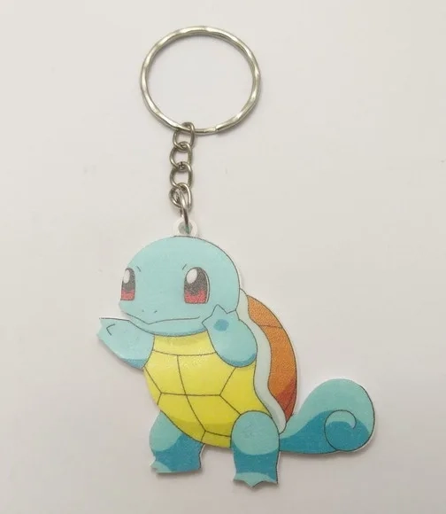 Chaveiro Pokémon Squirtle em Acrílico Uv