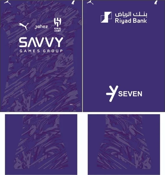 Arte Vetor Camisa Al Hilal Goleiro 2025-2026