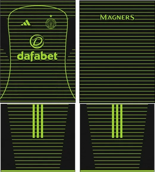 Arte Vetor Camisa Celtic Visita 2025